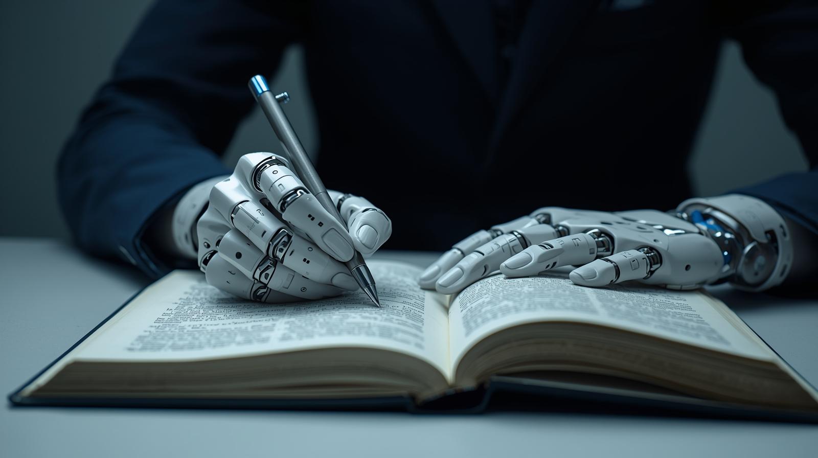 AIが小説を書いている手元の画像