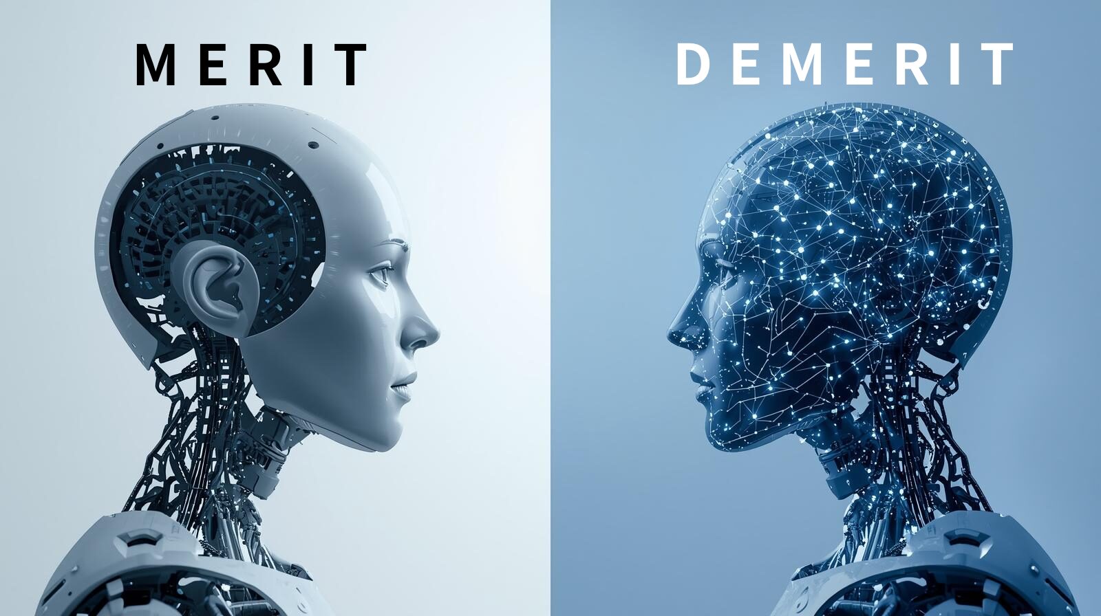 ロボットが向かい合っている画像