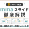 「Gammaのスライド作成は5ステップで完成！料金・編集のコツ・消費クレジットまで徹底解説」のアイキャッチ画像